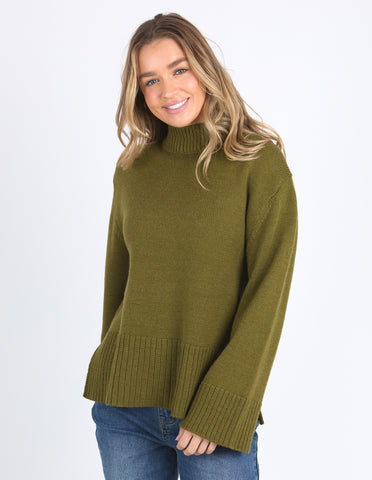 Jude Knit Jumper - Olive