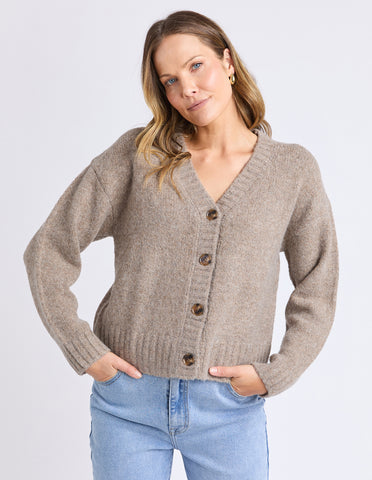 Jensen Button Cardi - Mushroom