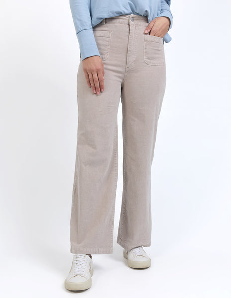 Henrietta Cord Pant - Mushroom