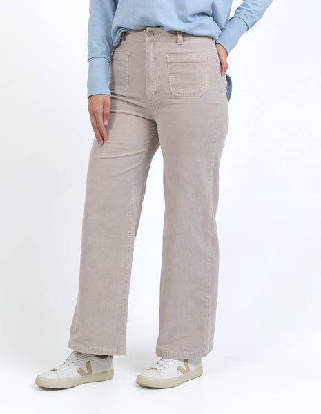 Henrietta Cord Pant - Mushroom
