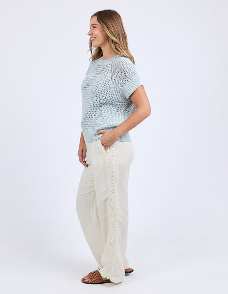 Isla Knit Vest - Light Blue