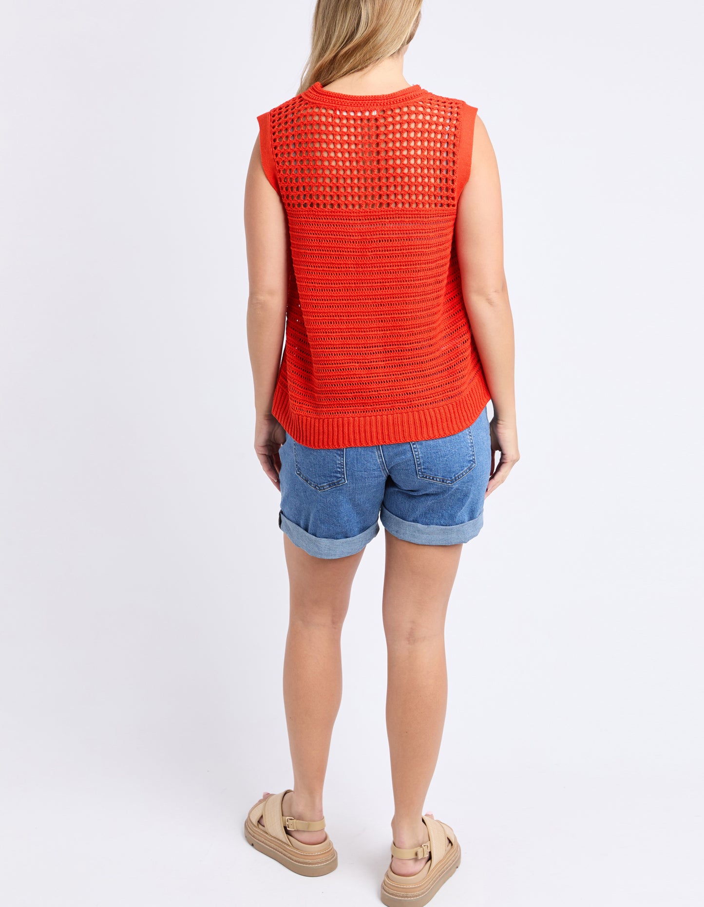 Chilli Knit Top - Tangelo