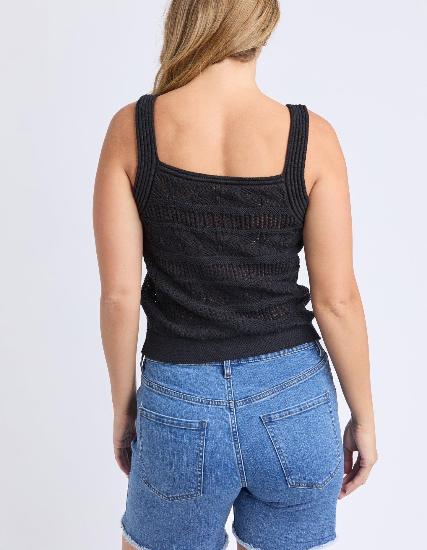 Polperro Knit Top - Black