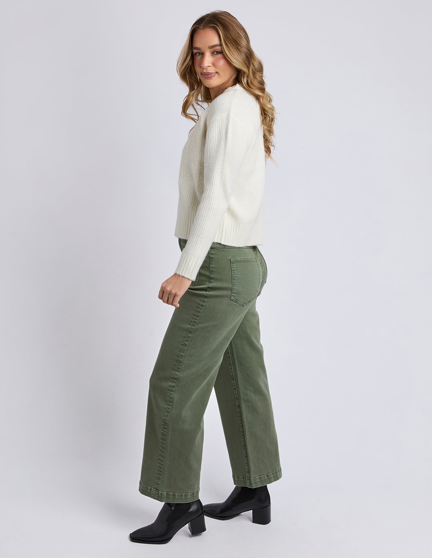 Marla Floral Knit - Vintage White