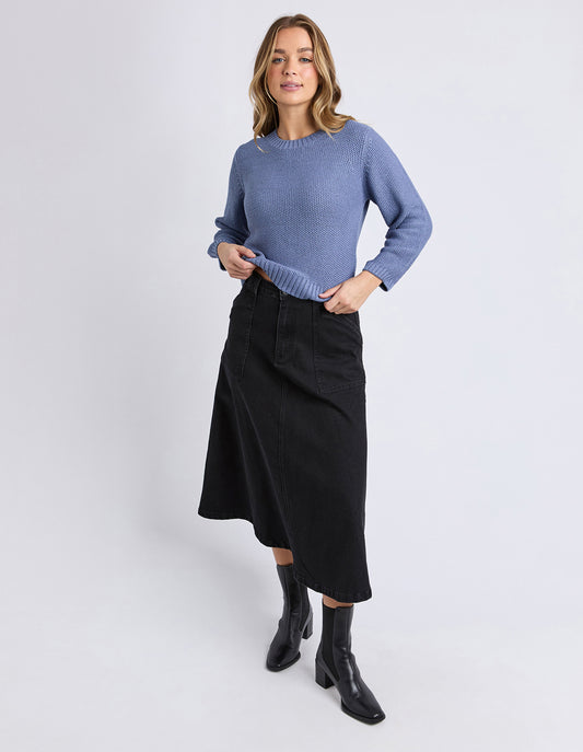 Blair Long Sleeve Knit - Country Blue