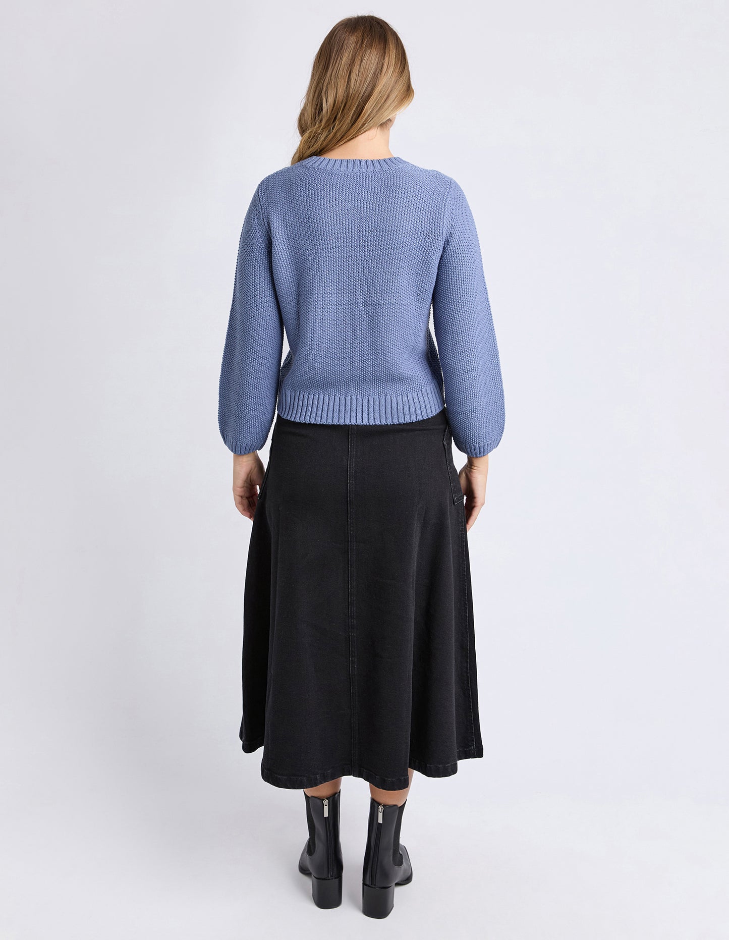 Blair Long Sleeve Knit - Country Blue