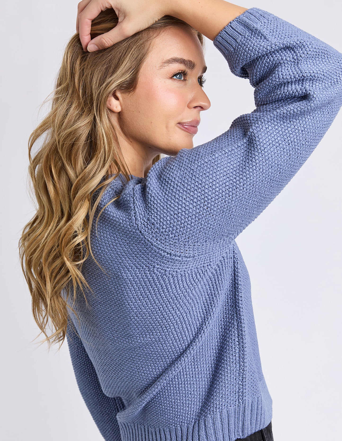 Blair Long Sleeve Knit - Country Blue