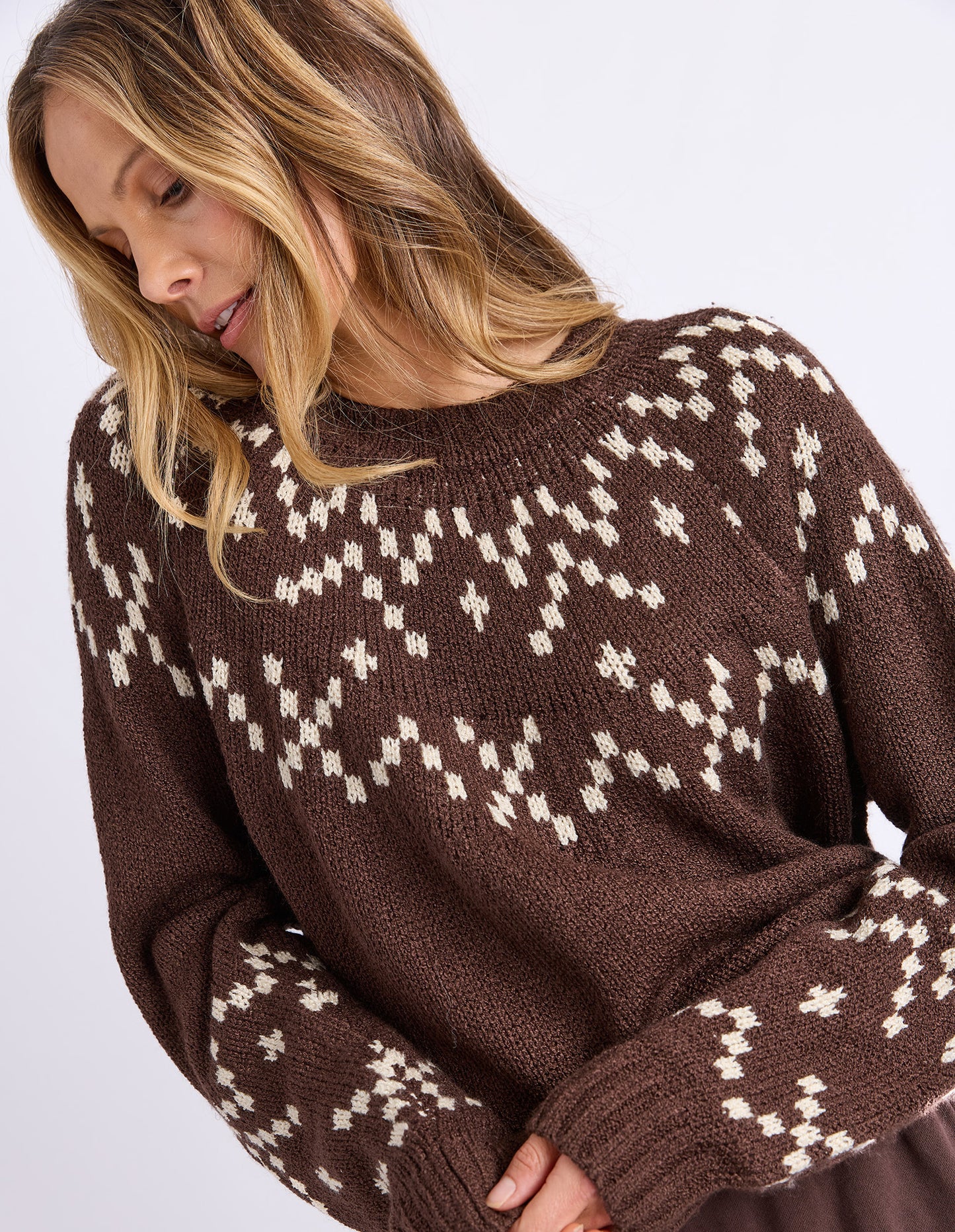 Polar Knit Crew - Coffee