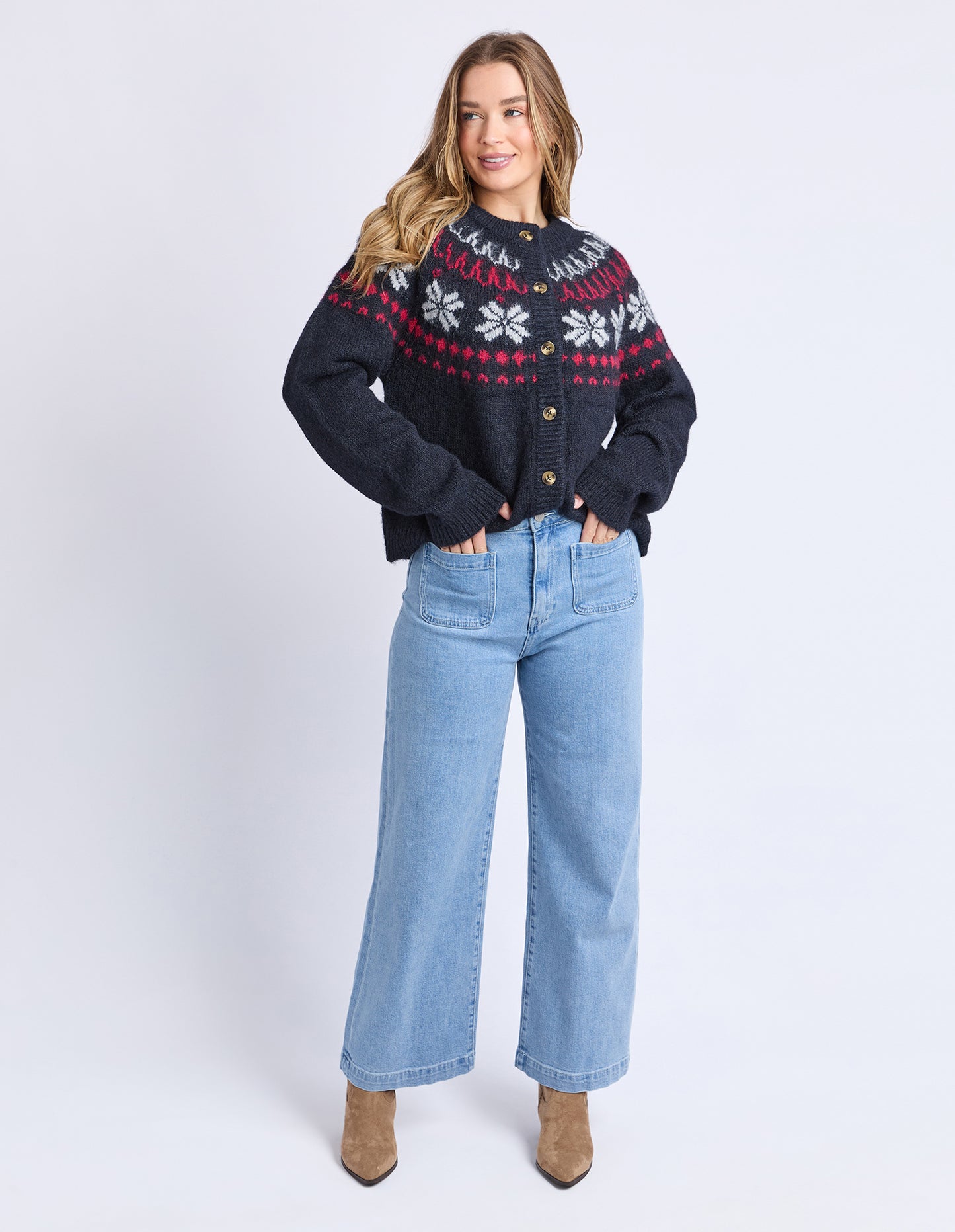 Verbier Knit Cardi - Navy