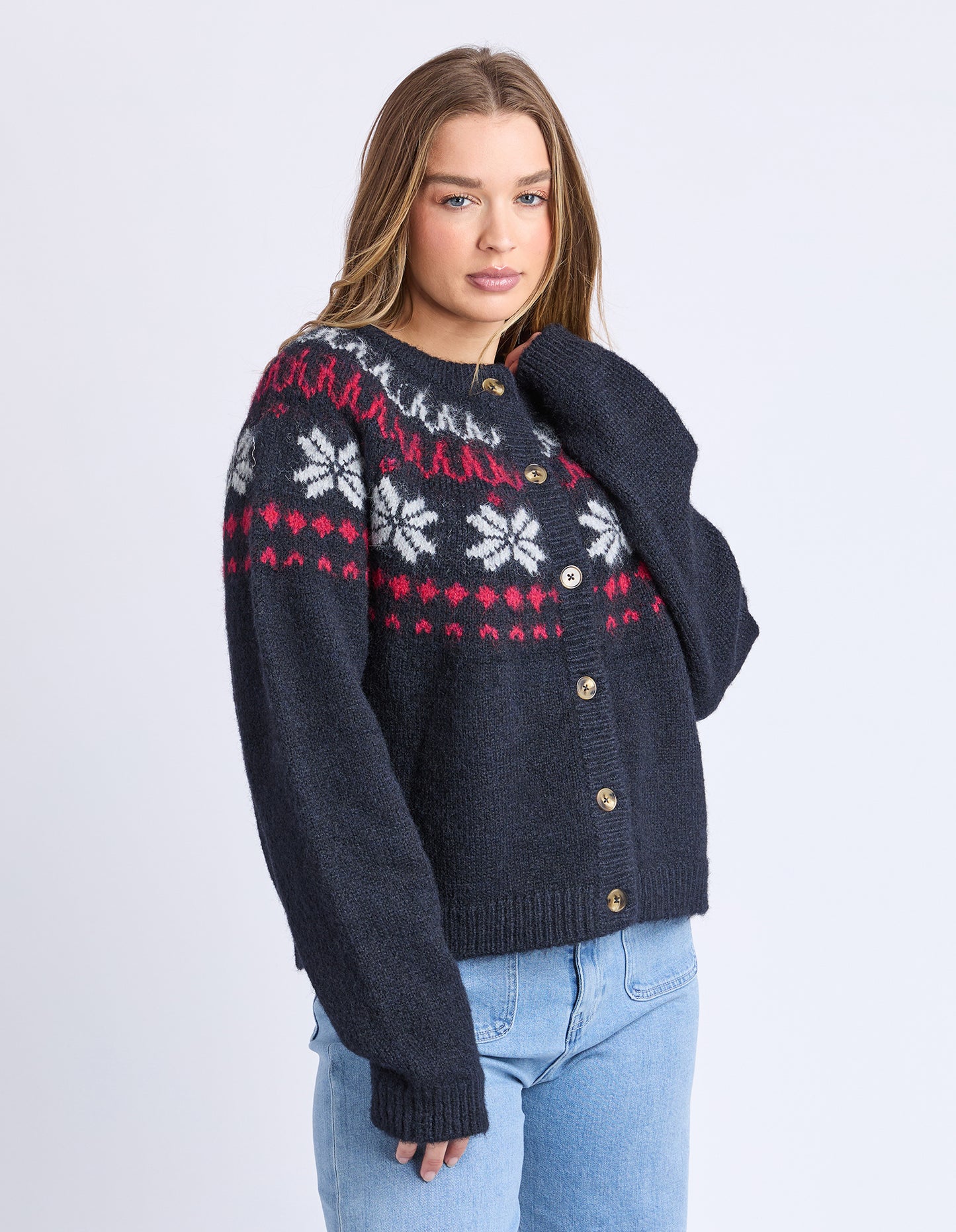 Verbier Knit Cardi - Navy