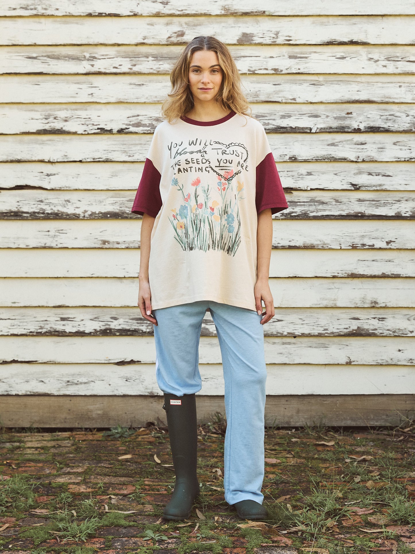 Trust The Seeds Tee - Vintage White