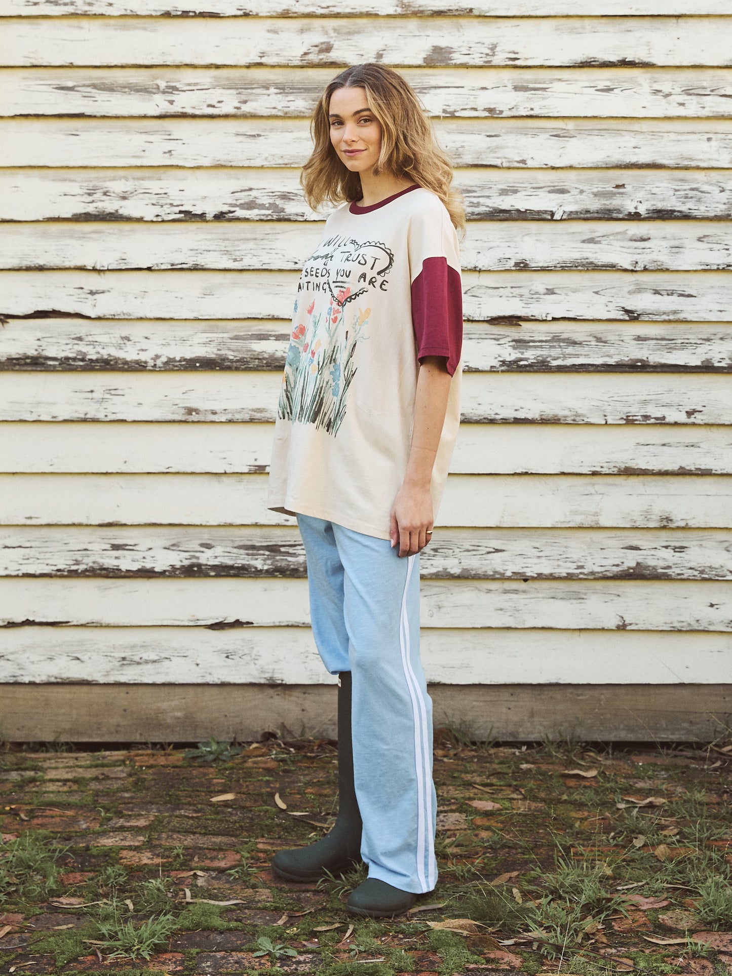 Trust The Seeds Tee - Vintage White