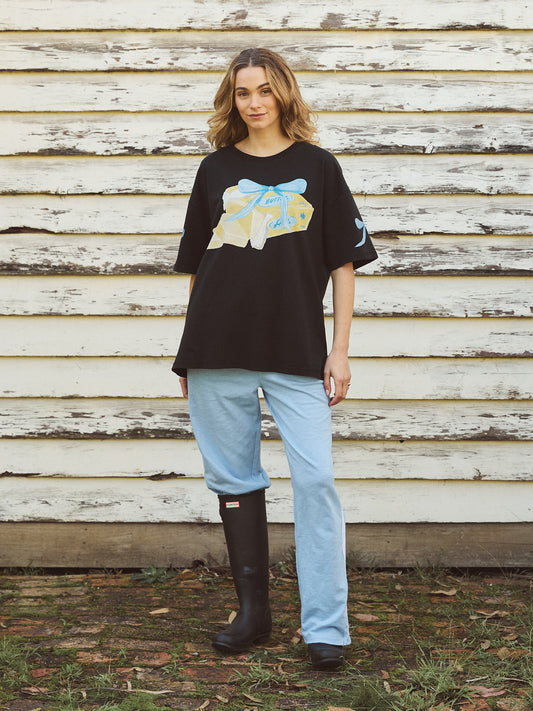 Butter Tee - Washed Black