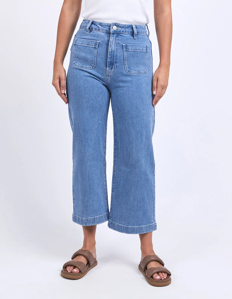 Sarah Crop Jeans - Light Blue