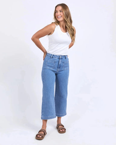 Sarah Crop Jeans - Light Blue