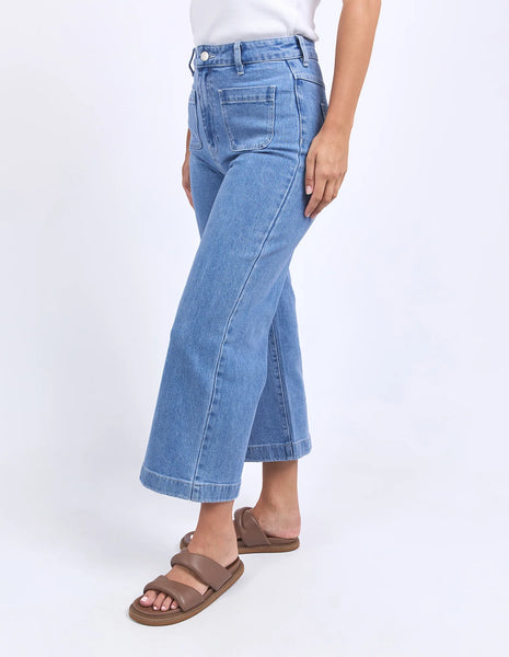 Sarah Crop Jeans - Light Blue