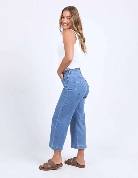 Sarah Crop Jeans - Light Blue