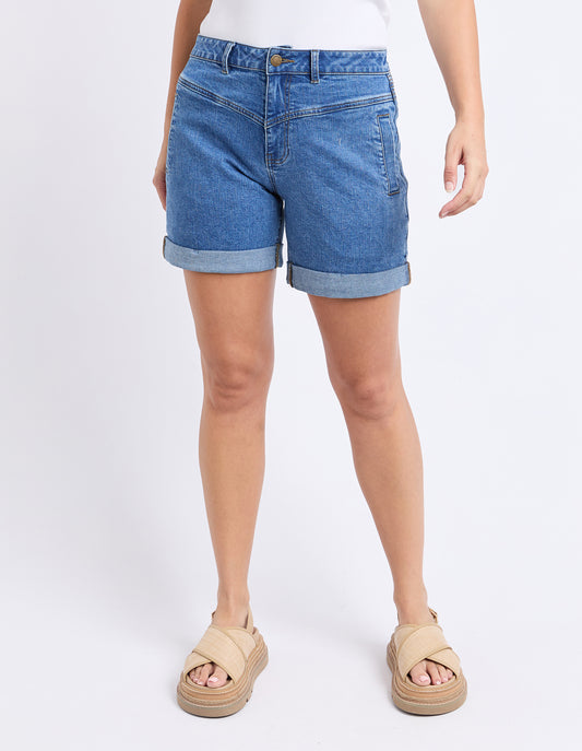 Devi Shorts - Mid Blue