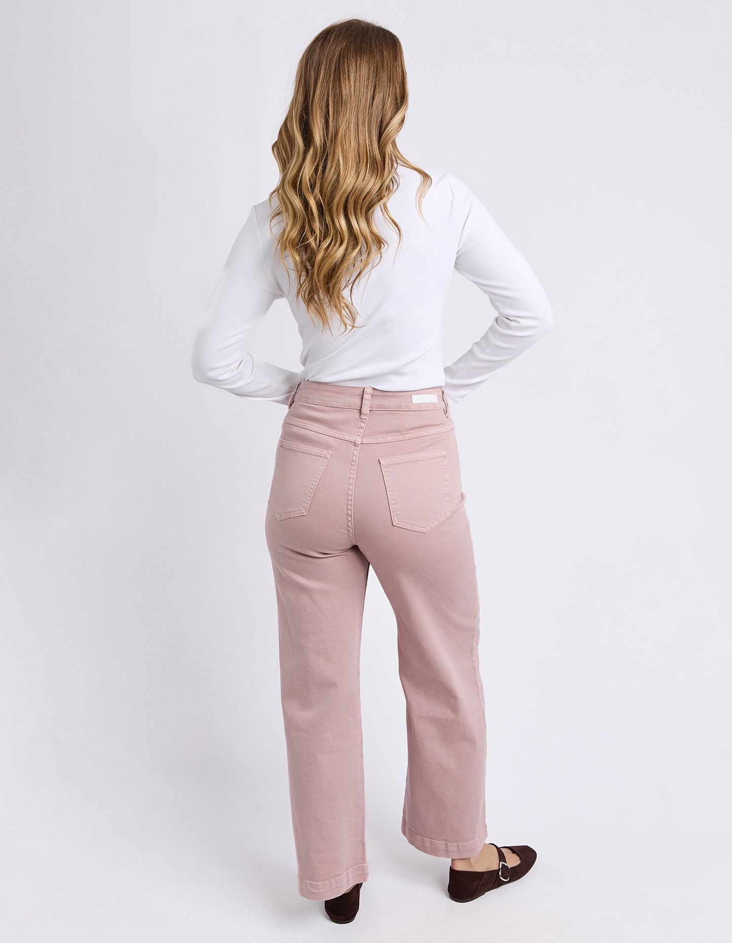 Sarah Wide Leg Jeans - Woodrose