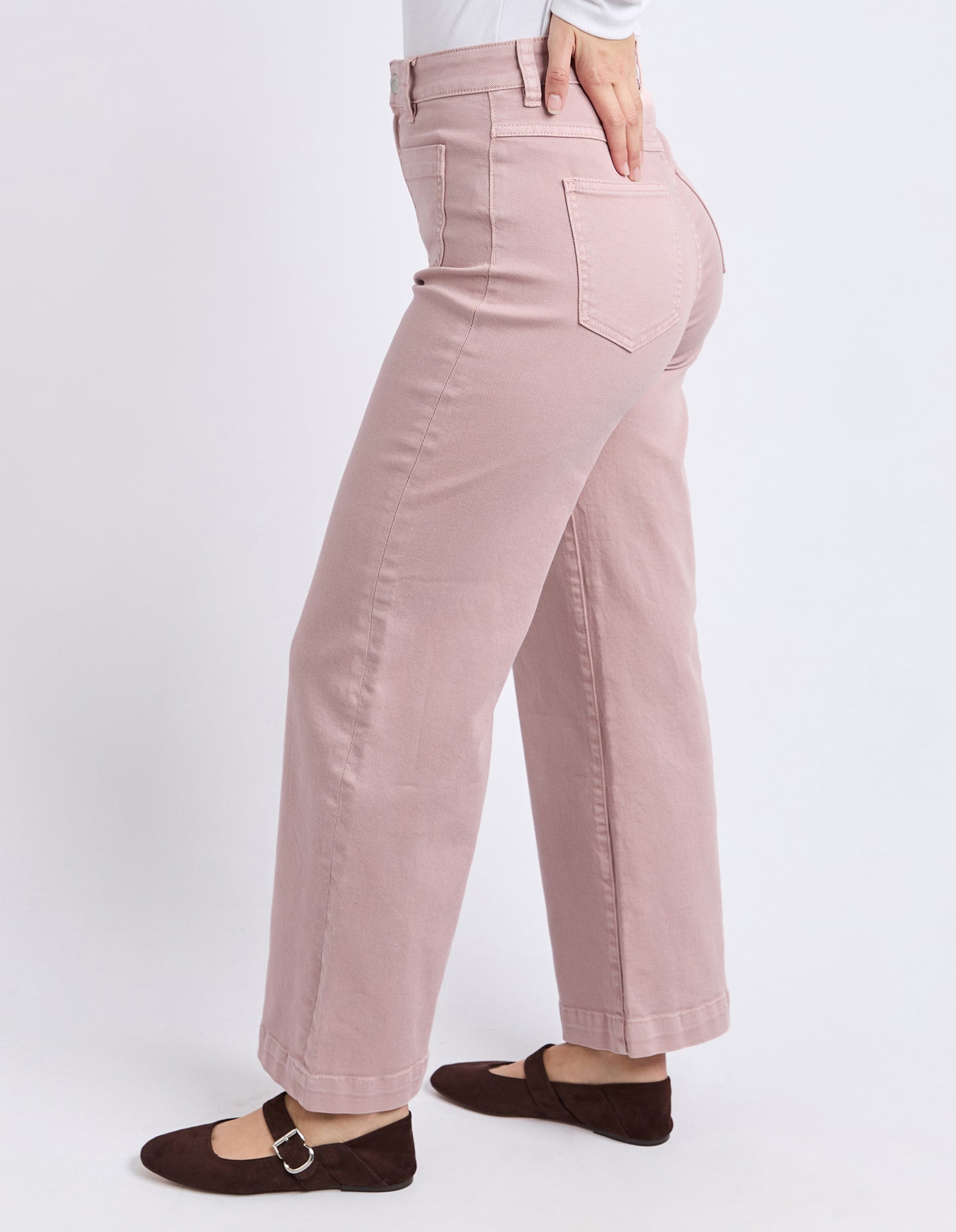 Sarah Wide Leg Jeans - Woodrose