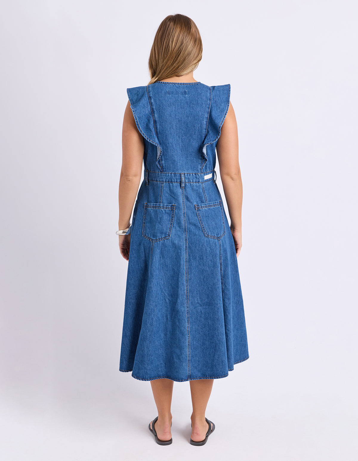 Amity Denim Dress - Mid Blue