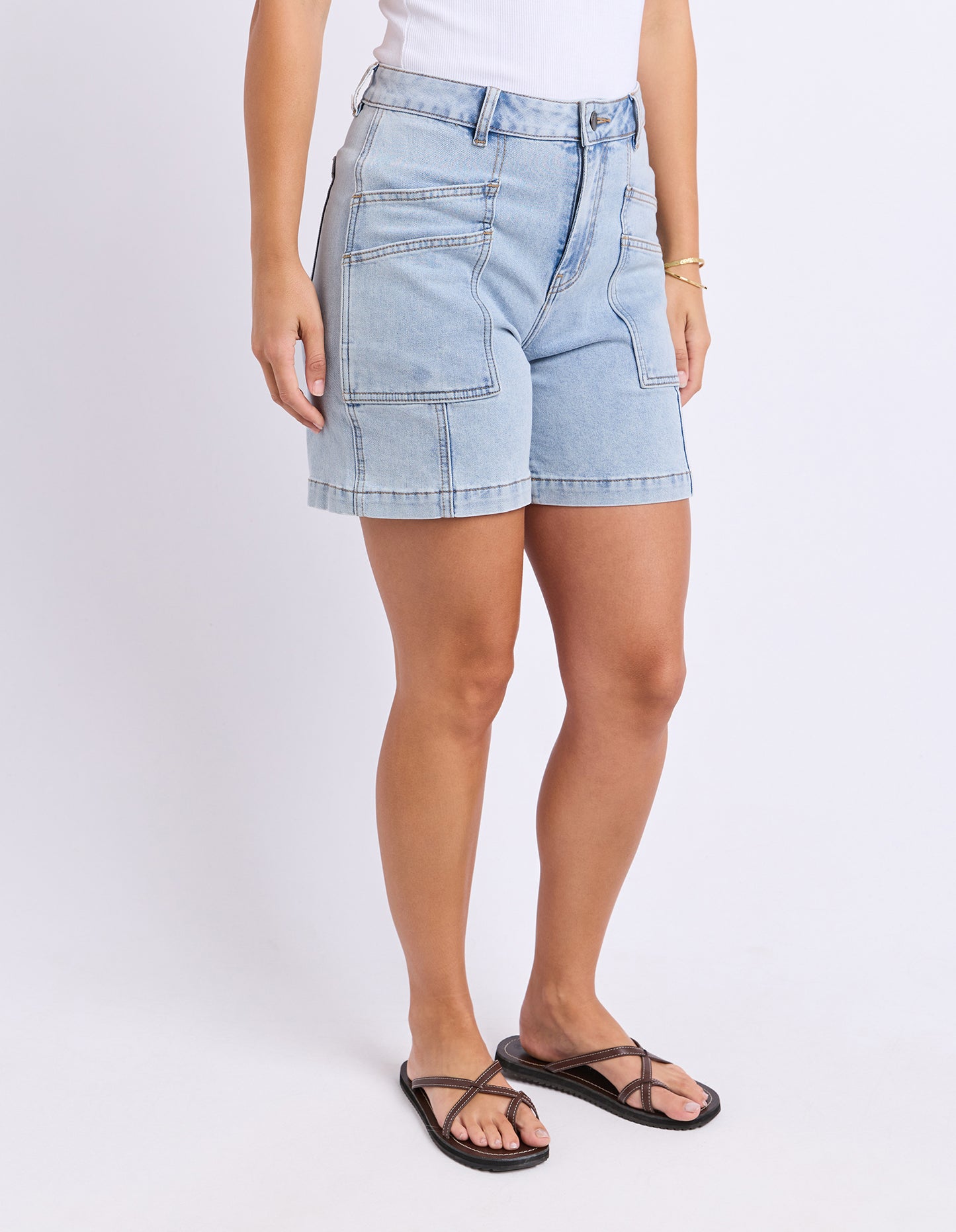 Balmy Shorts - Pale Blue Wash
