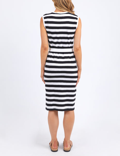 Bondi Dress Stripe - Black