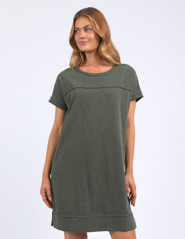 Allison Tee Dress - Khaki