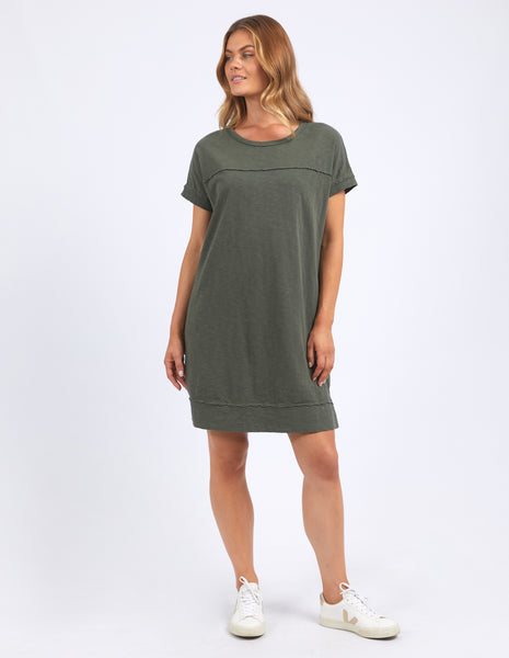 Allison Tee Dress - Khaki