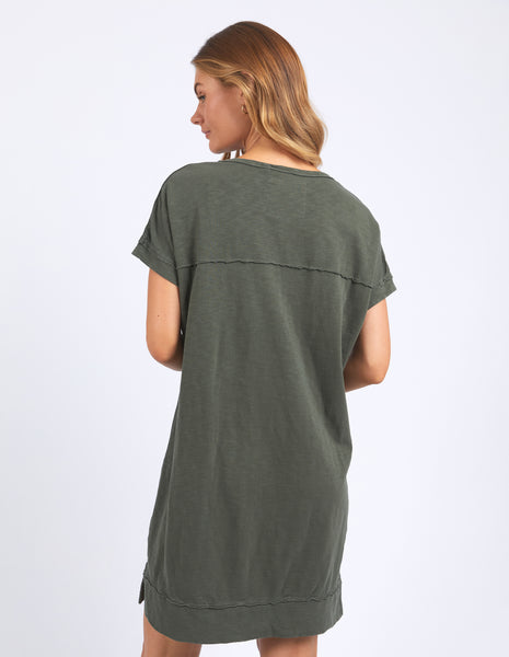 Allison Tee Dress - Khaki