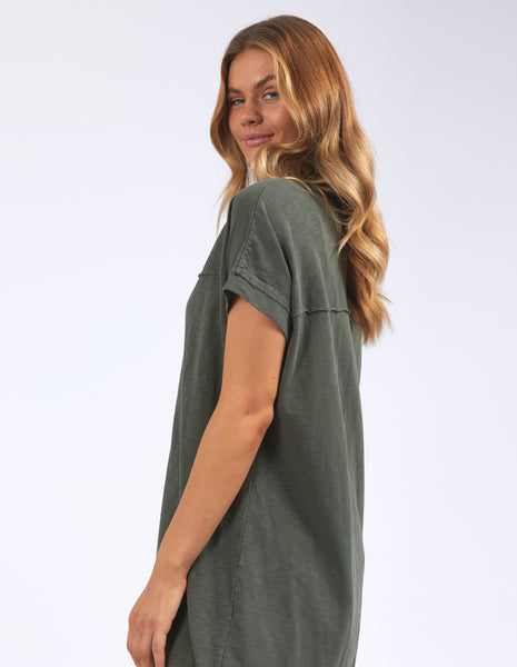 Allison Tee Dress - Khaki