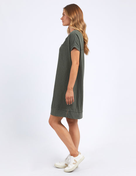 Allison Tee Dress - Khaki