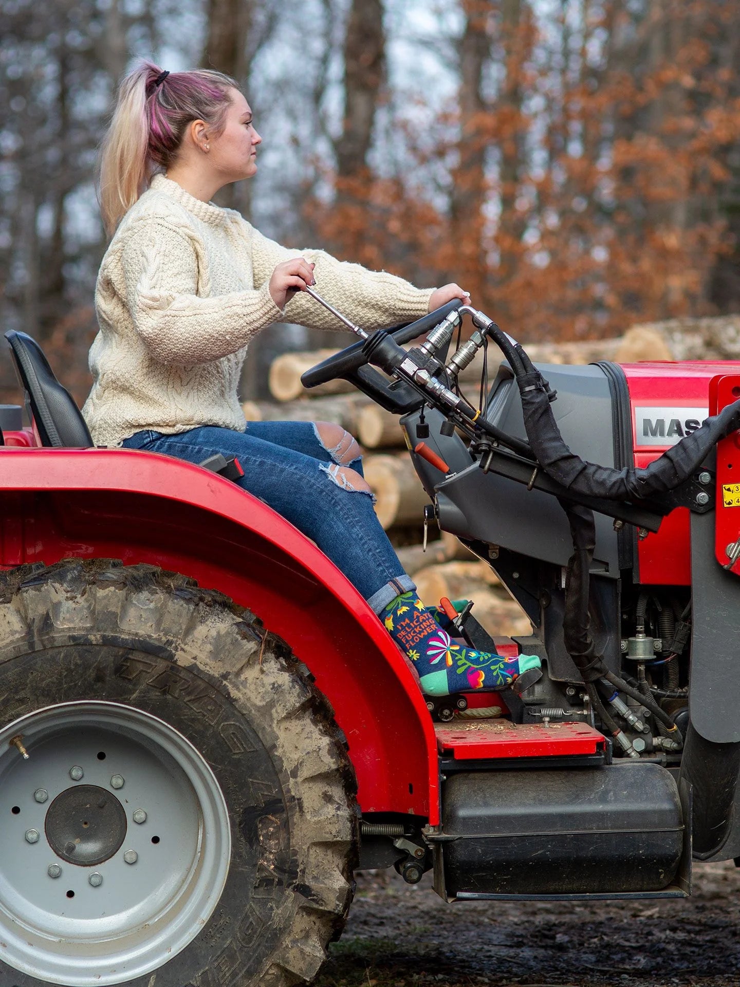I'm A Delicate F*cking Flower - Womens Socks