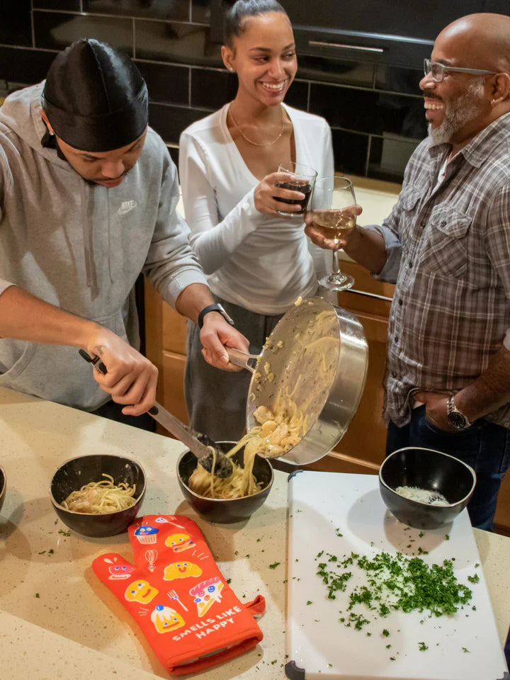 Smells Like Happy  - Oven Mitt