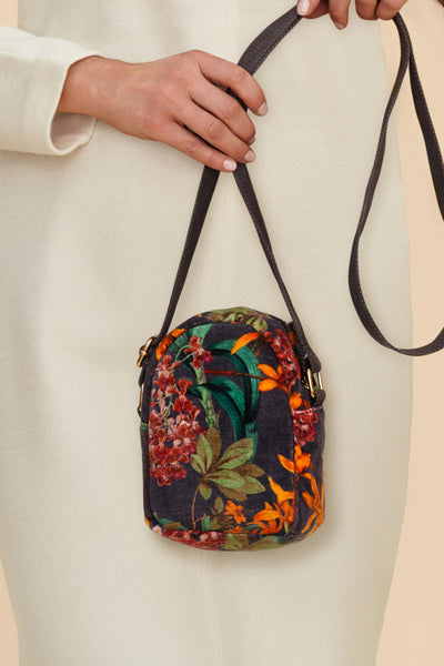 Botany Bliss Velvet Crossbody Bag