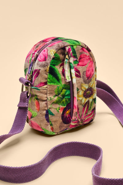 Botanicals Velvet Crossbody Bag