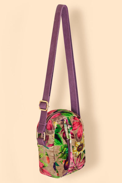 Botanicals Velvet Crossbody Bag