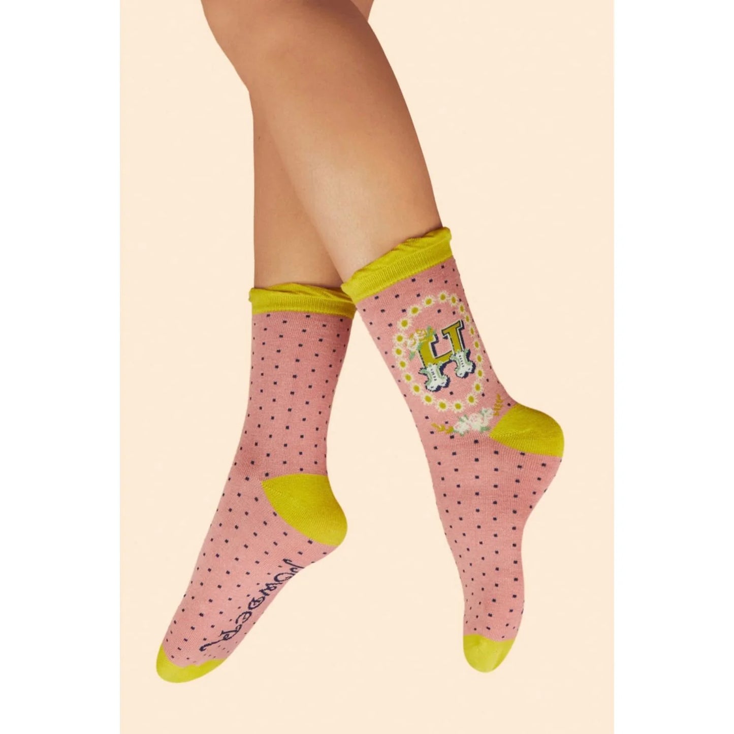 Letter Socks - H