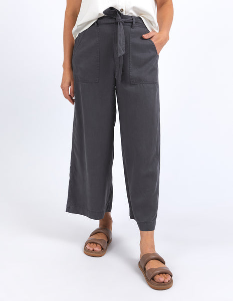 Blissed Washed Pants - Washed Black