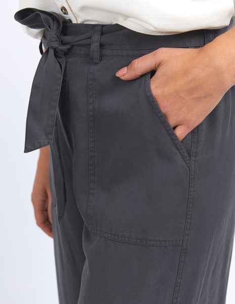 Blissed Washed Pants - Washed Black