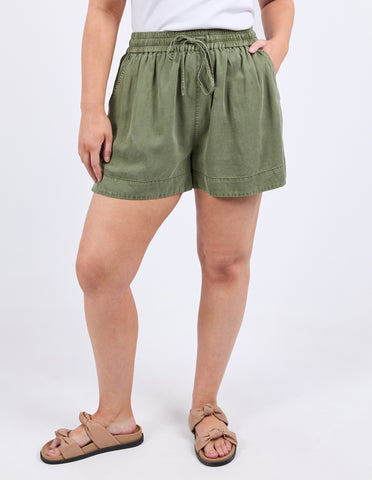 Bliss Washed Shorts - Clover