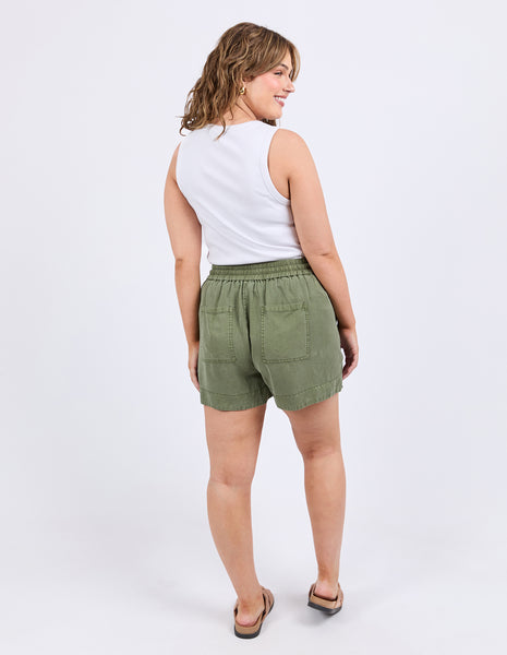 Bliss Washed Shorts - Clover