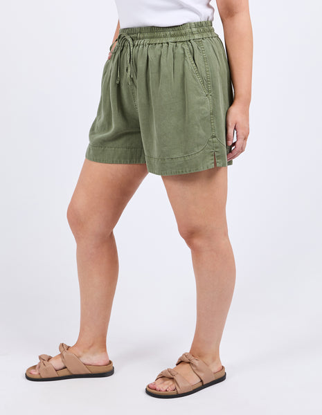 Bliss Washed Shorts - Clover