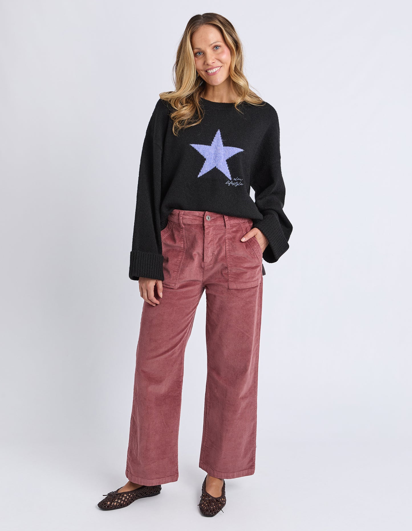 Cassie Cord Pants - Dusty Pink