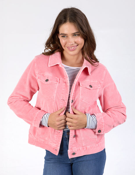 Fluer Cord Jacket - Charm Pink
