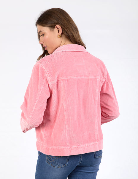 Fluer Cord Jacket - Charm Pink