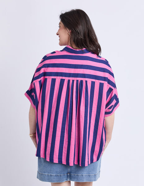 Palermo Stripe Shirt - Pink/Blue