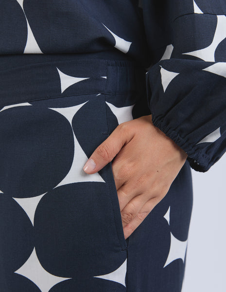 Demi Spot Pants - Navy