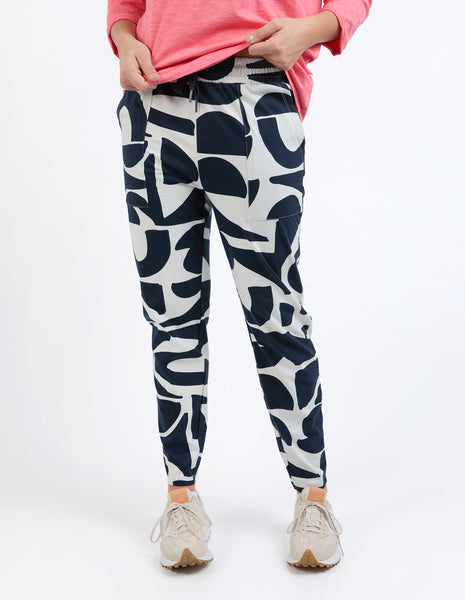 Mural Lounge Pants - Navy