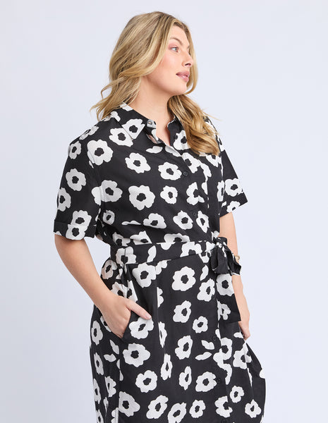 Azalea Shirt Dress - Navy